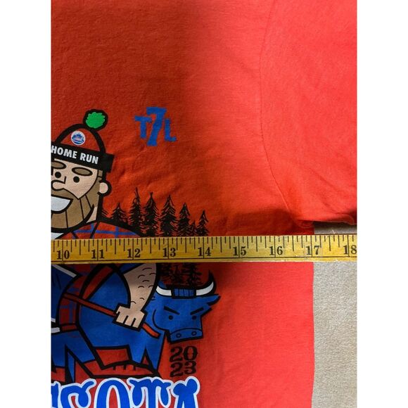 The 7 Line Mets Army Going Big In Minnesota 2023 T Shirt Size S Orange - Picture 6 of 9